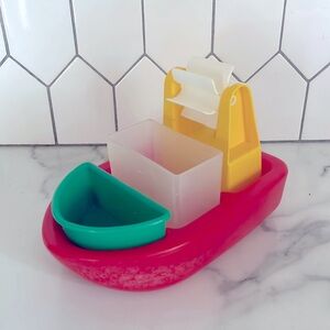 Vintage 1987 The First Years Puzzle Boat Bath Toy